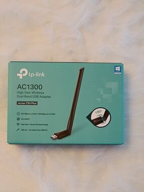 TP-Link AC1300 Archer T3U Plus USB Wi‑Fi Adapter - Teal and Black